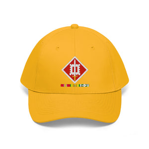 Twill Hat - Army - 18th Engineer Brigade Vietnam - Vietnam War w SVC wo Txt - Hat - Direct to Garment (DTG) - Printed