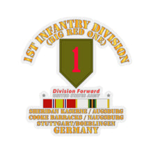 Load image into Gallery viewer, Kiss-Cut Stickers - Army - 1st Infantry Division Forward - Germany w COLD WAR SVC
