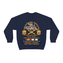 Load image into Gallery viewer, Unisex Heavy Blend Crewneck Sweatshirt - Army - 2nd Bn 83rd Artillery w M110 - Budingen Germany w COLD SVC
