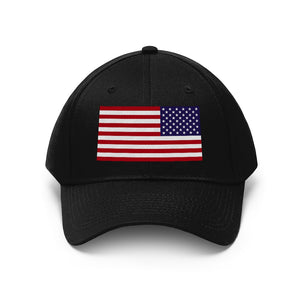 Unisex Twill Hat - United States Flag Hat - Direct to Garment (DTG) - Printed