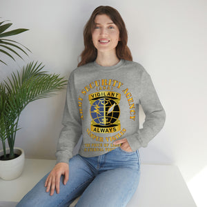 Unisex Heavy Blend Crewneck Sweatshirt - Army Security Agency - DUI - Always Vigilante