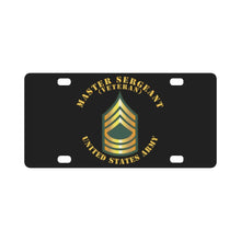 Load image into Gallery viewer, Army - Master Sergeant - MSG - Veteran Classic License Plate
