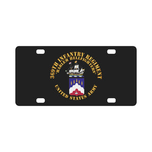 Army - COA - 369th Infantry Regiment - Harlem Hellfighters X 300 Classic License Plate