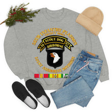 Load image into Gallery viewer, Unisex Heavy Blend Crewneck Sweatshirt - Army - 58th Infantry Platoon - Scout Dog - w VN SVC
