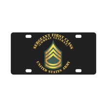 Load image into Gallery viewer, Army - Sergeant First Class - SFC - Combat Veteran Classic License Plate
