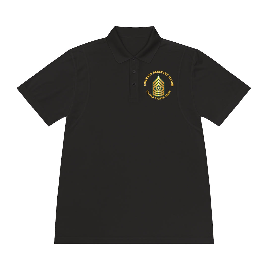 Men's Sport Polo Shirt - Command Sergeant Major - CSM