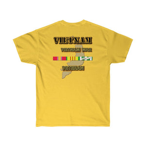 Unisex Ultra Cotton Tee - 5th Special Forces Group (Airborne) Beret/Dagger - Vietnam Veteran with Vietnam Map