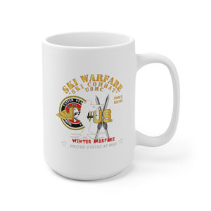 Ceramic Mug 15oz - SOF - USMC Force Recon - Ski Warfare - Ski Combat - Winter Warfare X 300