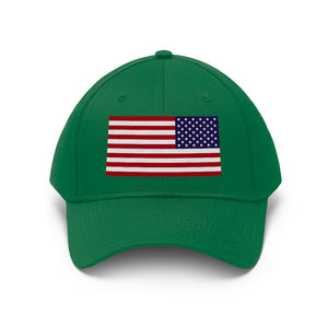 Unisex Twill Hat - United States Flag Hat - Direct to Garment (DTG) - Printed