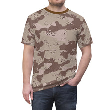 Load image into Gallery viewer, AOP Tee - Military Chocolate Chip Desert Camouflage Shirt
