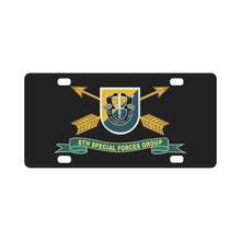 Load image into Gallery viewer, Army - 8th Special Forces Group - Flash w Br - Ribbon X 300 Classic License Plate
