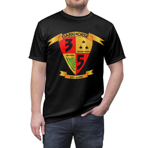 Unisex AOP Cut & Sew Tee - USMC - 3rd Battalion, 5th Marines - DarkHorse wo Txt