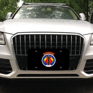 [Made in USA] Custom Aluminum Automotive License Plate 12" x 6" - Army - 56th Artillery Command - Pershing