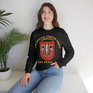 Unisex Heavy Blend Crewneck Sweatshirt -  Army - 7th Special Forces Group W Flash - Fbnc