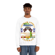 Load image into Gallery viewer, Unisex Heavy Blend Crewneck Sweatshirt - Army - Vietnam Combat Vet - N Co 75th Infantry (Ranger) - 173rd Airborne Bde SSI
