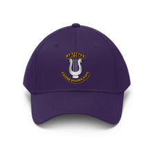 Load image into Gallery viewer, Unisex Twill Hat - Navy - Rate - Navy Musician - Direct to Garment (DTG) - Printed
