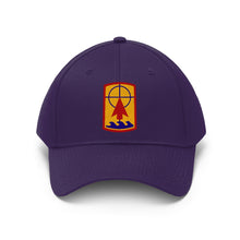 Load image into Gallery viewer, Unisex Twill Hat - 57th Artillery Brigade - Shoulder Sleeve Insignia (SSI) without Text - Direct to Garment (DTG) Printed
