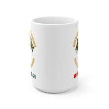 Load image into Gallery viewer, White Ceramic Mug - Army - 58th Infantry Platoon - Scout Dog - w VN SVC
