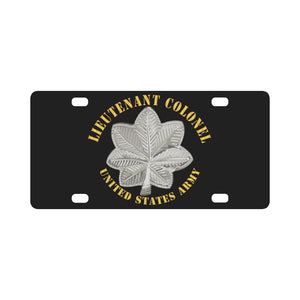 Army - Lieutenant Colonel - LTC - V1 Classic License Plate