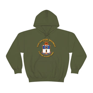 Unisex Heavy Blend Hooded Sweatshirt - Army - 21st Infantry Regt - Gimlet