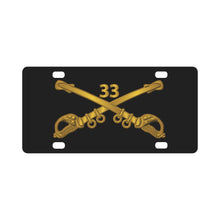 Load image into Gallery viewer, Army - 33rd Cavalry Branch wo Txt Classic License Plate
