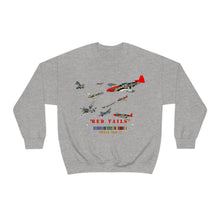 Load image into Gallery viewer, Unisex Heavy Blend Crewneck Sweatshirt - Army - AAC - 332nd Fighter Group - Red Tails - At War
