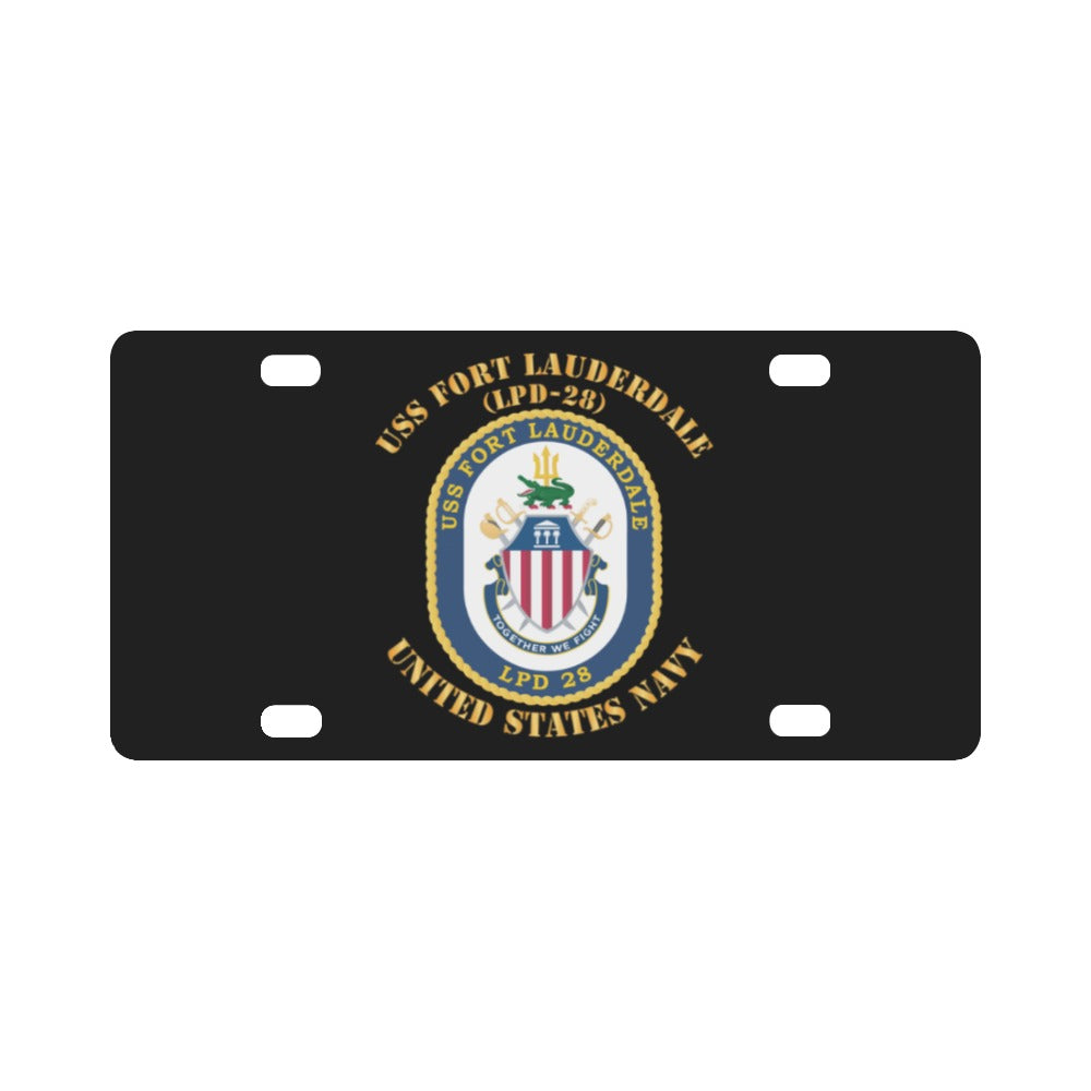 Navy - USS Fort Lauderdale (LPD-28) X 300 Classic License Plate