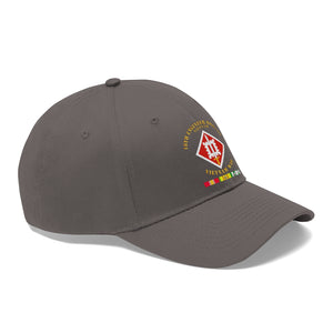 Twill Hat - Army - 18th Engineer Brigade Vietnam - Vietnam War w SVC - Hat - Direct to Garment (DTG) - Printed