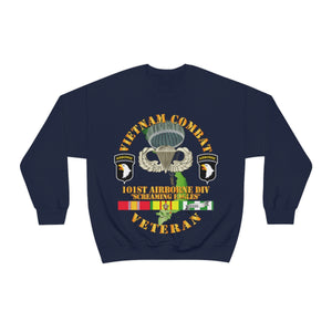 Unisex Heavy Blend Crewneck Sweatshirt - Vietnam Combat Veteran w 101st Airborne Div SSI V1