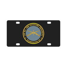 Load image into Gallery viewer, Army - 1st Bn 3rd Infantry Regiment - Washington DC w Inf Branch Classic License Plate
