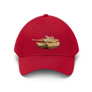 Twill Hat - Army - Main Battle Tank - M1A1 - Hat - Direct to Garment (DTG) - Printed