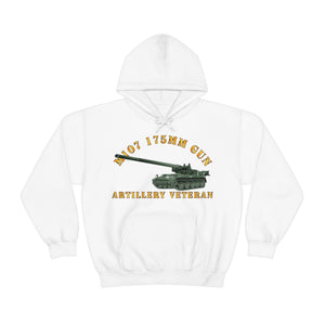 Unisex Heavy Blend™ Hooded Sweatshirt - Army - M107 - 175mm Gun - Artillery Veteran