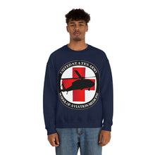 Load image into Gallery viewer, Unisex Heavy Blend Crewneck Sweatshirt - Army MEDEVAC Critical Care Flight Paramedics V1
