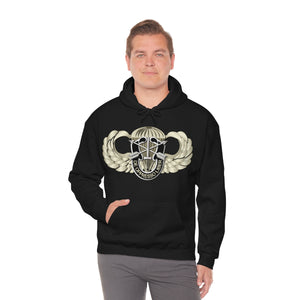 Unisex Heavy Blend Hooded Sweatshirt - SOF - Airborne Badge - SF - DUI