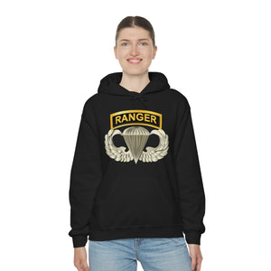 Unisex Heavy Blend Hooded Sweatshirt - SOF - Airborne Badge - Ranger Tab