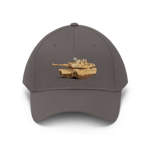 Twill Hat - Army - Main Battle Tank - M1A1 - Hat - Direct to Garment (DTG) - Printed