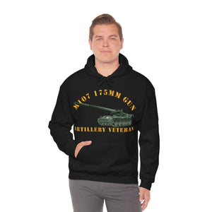 Unisex Heavy Blend™ Hooded Sweatshirt - Army - M107 - 175mm Gun - Artillery Veteran