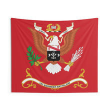 Load image into Gallery viewer, Indoor Wall Tapestries - 1st Engineer Battalion Colors - ALWAYS FIRST - Battalion Colors Tapestry
