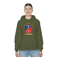 Load image into Gallery viewer, Unisex Heavy Blend™ Hooded Sweatshirt - Army - Casper Aviation Platoon - Vietnam Veteran - w Txt
