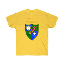 Load image into Gallery viewer, Unisex Ultra Cotton Tee - Airborne Ranger with Crest - Airborne Infantry - Mass Tactical Airborne Operation with Ranger Infantry Branch
