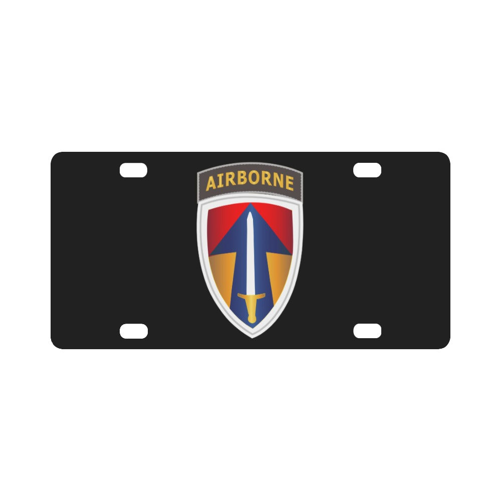 Army - II Field Force w Airborne Tab LRRP Classic License Plate