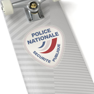 Kiss-Cut Stickers - Police Nationale France Police Patch Blanc