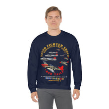 Load image into Gallery viewer, Unisex Heavy Blend Crewneck Sweatshirt - Army - AAC - 332nd Fighter Group - Red Tails - Protect Force
