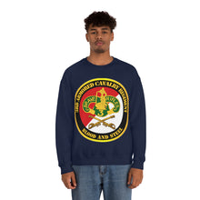 Load image into Gallery viewer, Unisex Heavy Blend Crewneck Sweatshirt - Army - 3rd Armored Cavalry Regiment DUI - Red White - Blood and Steel
