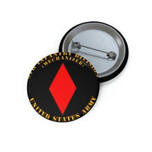 Load image into Gallery viewer, Custom Pin Buttons - Army -  5th Infantry Division - US Army
