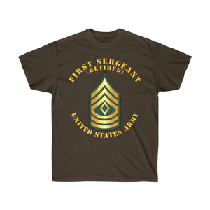 Unisex Ultra Cotton Tee - Army - First Sergeant - 1SG - Retired