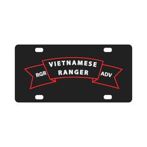 SOF - SSI - Vietnamese Ranger Advisor Scroll X 300 Classic License Plate