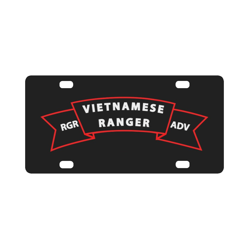 SOF - SSI - Vietnamese Ranger Advisor Scroll X 300 Classic License Plate