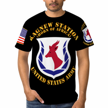 Load image into Gallery viewer, AOP - Army - Kagnew Station with Map Asmara Eritrea - Front /Back - L/R Sleeve T-Shirt
