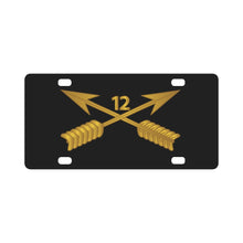 Load image into Gallery viewer, SOF - 12th SFG Branch wo Txt Classic License Plate
